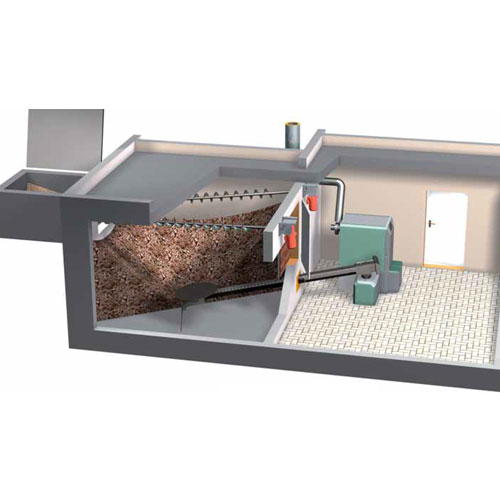 Modularni sustav dopreme sječke/peleta krutim pužnim transportom s mješalicom<br>1~, 230 V