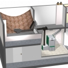 Automatska doprema peleta s vertikalnom spojnim kanalom