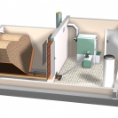 Doprema peleta fleksibilnim pužnim transportom sa stanicom za preuzimanje